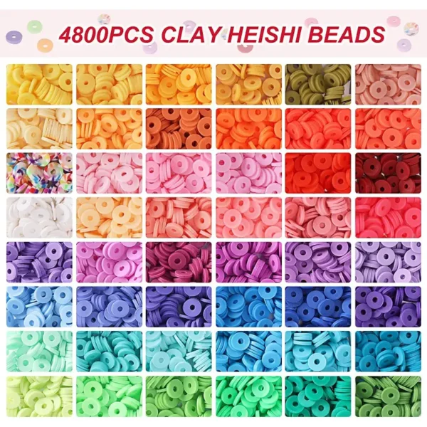 4800pc Vibrant Clay Beads - Image 4