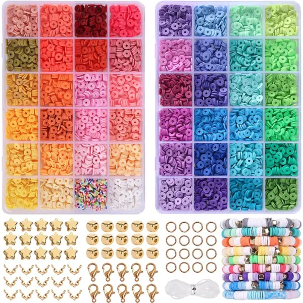 4800pc Vibrant Clay Beads