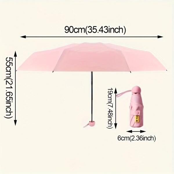 Compact 5-Fold Mini Umbrella - Image 4