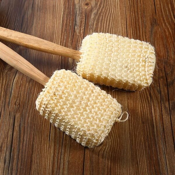 Bath Sponge with Wooden Stick