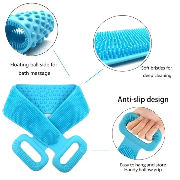 Silicone Body Scrubber Bath Brush - Image 5