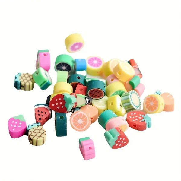 100pcs Mixed Fruit Polymer Clay - Image 10