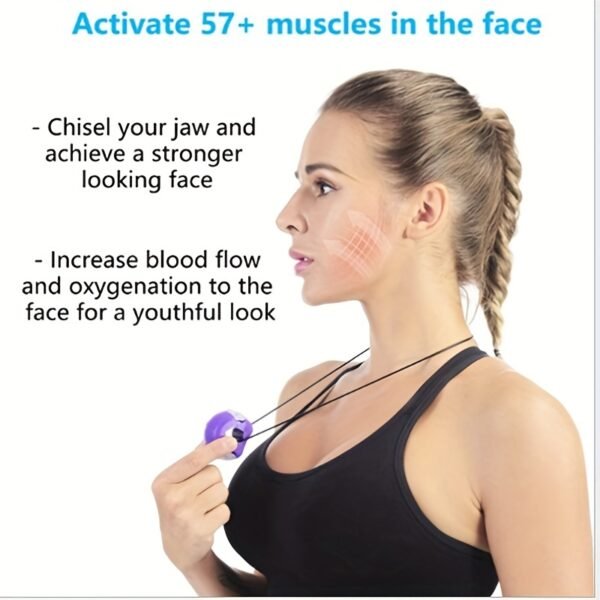 1pc Unisex Facial Massage Exerciser - Image 4