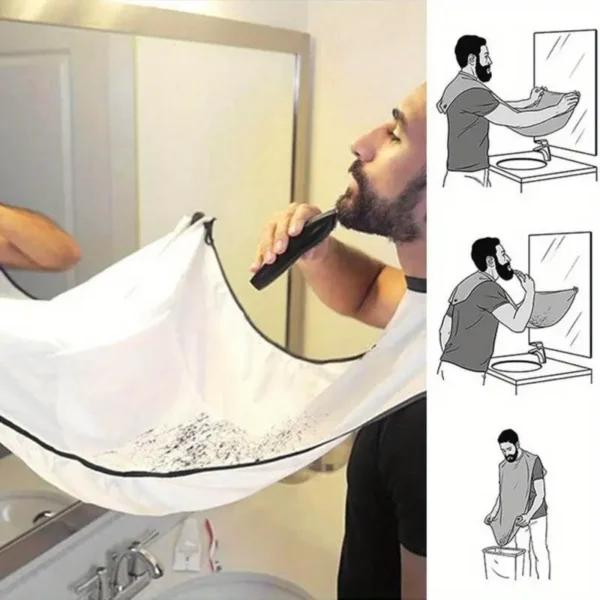 Beard Shaving Apron Bib - Image 3