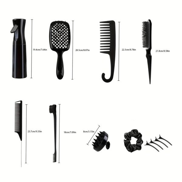 12pcs Hair Styling Comb Set - Image 11
