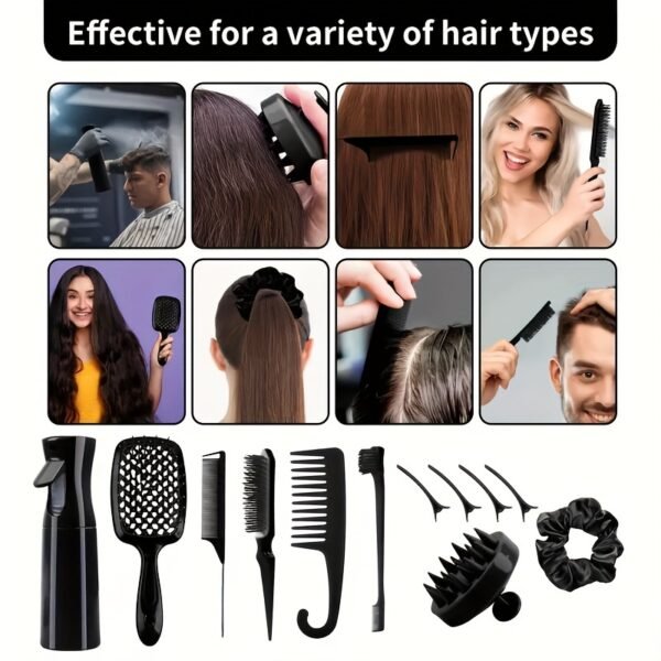 12pcs Hair Styling Comb Set - Image 15