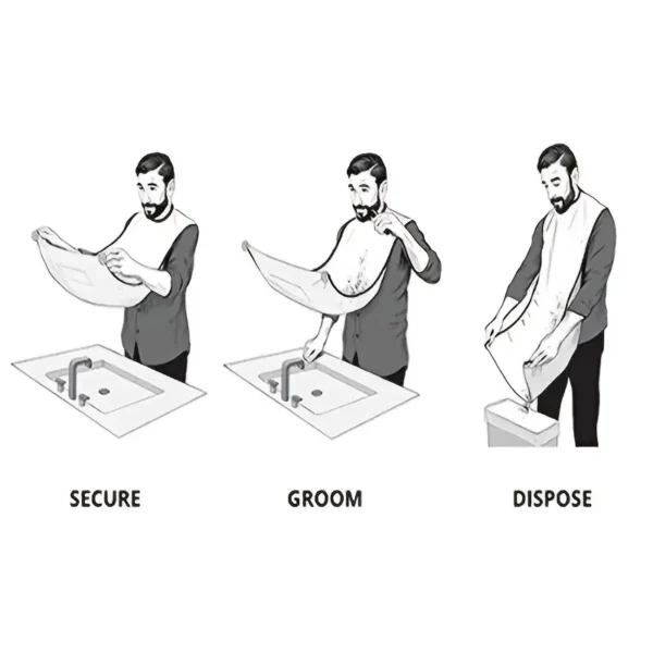 Beard Shaving Apron Bib - Image 5