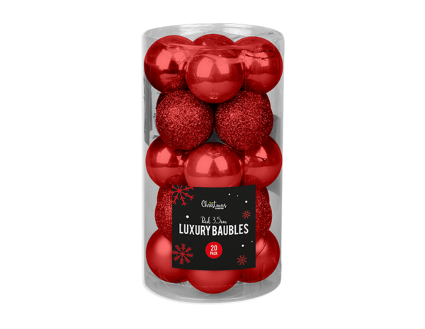 Red Christmas Baubles