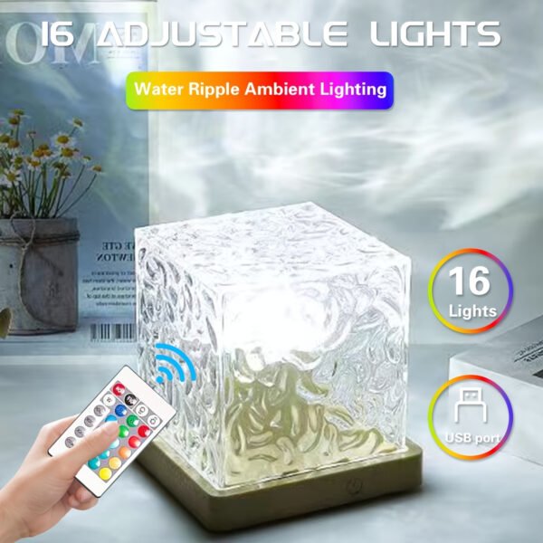 3D Rotating Projector Water Ripple Lamp