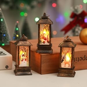 3pcs Christmas Ornaments, Mini LED Christmas Decorative Hanging Lights